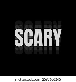 Vector text illustrations for Scary.