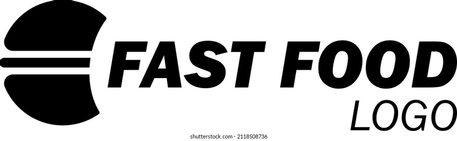 Vektor-Textlogo für Fast Food