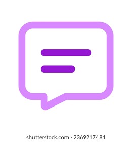 Vector text message icon. Perfect for app and web interfaces, infographics, presentations, marketing, etc.