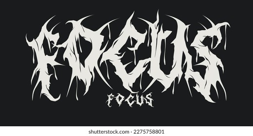 Vector Text Metal Font For T-shirt, Hoodie, Streetwear, Poster