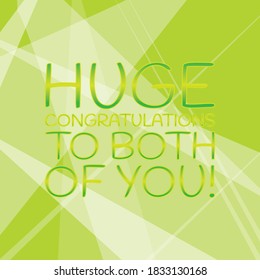  vector text on colorful background. 