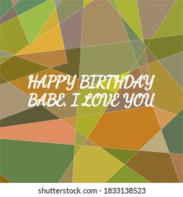 vector text on colorful background. 