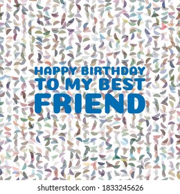  vector text on colorful background. 