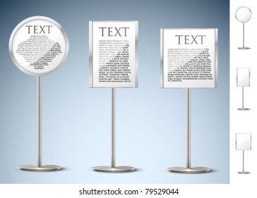 vector text panels