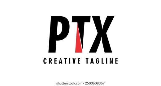 Vector text PTC simple, for icon design. 