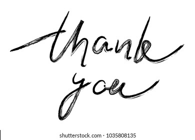 Vector text - thank you