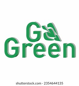texto vectorial que dice Vamos Verde, 3D,