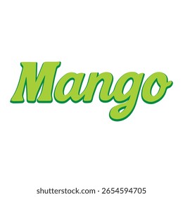 vector text typography of word Mango