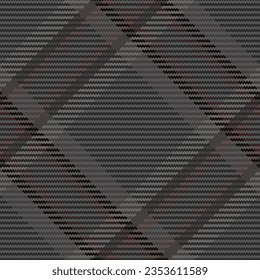 Vector textile background of tartan plaid check with a pattern fabric texture seamless in grey and dim gray colors.