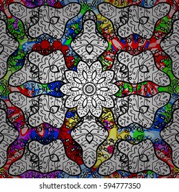 Vector textile print for bed linen, jacket, package design, fabric and fashion concepts. Seamless pattern with flowers. Floral watercolor seamless background.