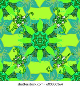 Vector textile print for bed linen, jacket, package design, fabric and fashion concepts. Seamless pattern with flowers. Floral watercolor seamless background.