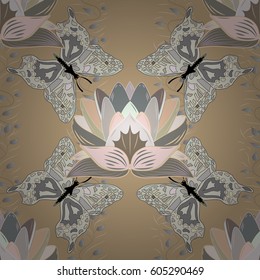 Vector textile print for bed linen, jacket, package design, fabric and fashion concepts. Seamless pattern with flowers. Floral watercolor seamless background.