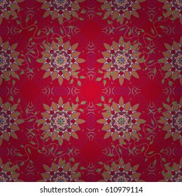 Vector textile print for bed linen, jacket, package design, fabric and fashion concepts. Seamless pattern with flowers. Floral watercolor seamless background.