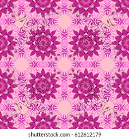 Vector textile print for bed linen, jacket, package design, fabric and fashion concepts. Seamless pattern with flowers. Floral watercolor seamless background.