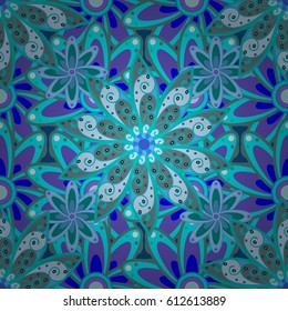 Vector textile print for bed linen, jacket, package design, fabric and fashion concepts. Seamless pattern with flowers. Floral watercolor seamless background.