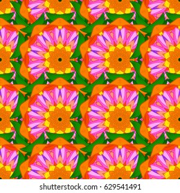 Vector textile print for bed linen, jacket, package design, fabric and fashion concepts. Seamless pattern with flowers. Floral watercolor seamless background.