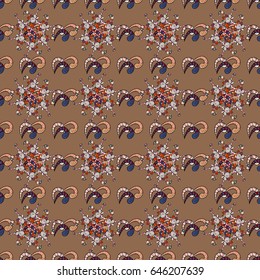 Vector textile print for bed linen, jacket, package design, fabric and fashion concepts. Seamless pattern with blue flowers. Floral watercolor seamless background.