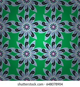 Vector textile print for bed linen, jacket, package design, fabric and fashion concepts. Seamless pattern with blue flowers. Floral watercolor seamless background.