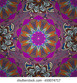 Vector textile print for bed linen, jacket, package design, fabric and fashion concepts. Seamless pattern with flowers. Floral watercolor seamless background.