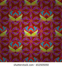 Vector textile print for bed linen, jacket, package design, fabric and fashion concepts. Seamless pattern with flowers. Floral watercolor seamless background.