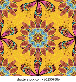 Vector textile print for bed linen, jacket, package design, fabric and fashion concepts. Seamless pattern with flowers. Floral watercolor seamless background.