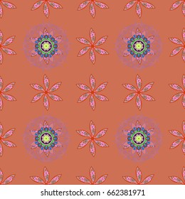 Vector textile print for bed linen, jacket, package design, fabric and fashion concepts. Seamless pattern with flowers. Floral watercolor seamless background.