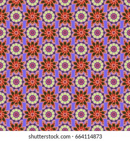 Vector textile print for bed linen, jacket, package design, fabric and fashion concepts. Seamless pattern with flowers. Floral watercolor seamless background.