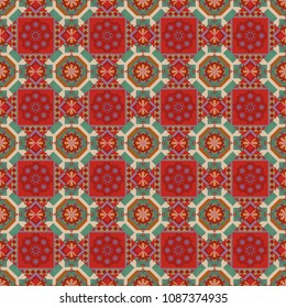 Vector textile print template fashion paisley field wallpaper art. Seamless pattern of flowers in a blue, violet and beige colors. Imitation embroidery.