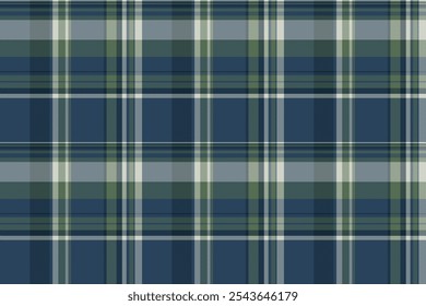 Vector textile seamless of pattern fabric tartan with a texture check background plaid in cyan and pastel colors.