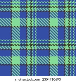 Vector textile tartan. Seamless texture pattern. Check fabric plaid background in dark and green colors.