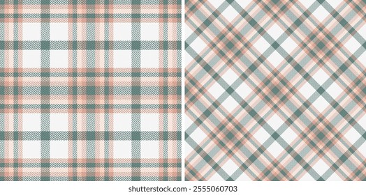 Vector textile texture of check seamless fabric with a pattern tartan background plaid. Set in earth colours for colorful fashion choices in vibrant look.