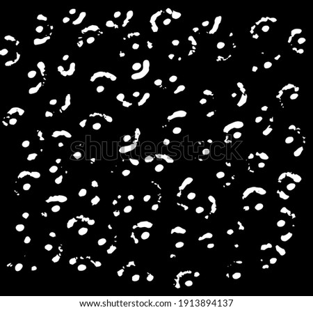 vector texture of an abstract background of white brackets and dots on a black background. hand drawn background rounded lines and dots repeating elm patterns diane pattern Stock fotó © 