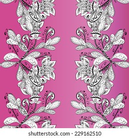 Vector texture with abstract flowers. Endless background. Vector backdrop. Bright pattern. Summer template. Use for wallpaper,pattern fills, web page background