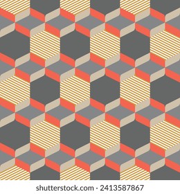 Vector texture background. Abstract seamless geometric monochrome pattern.