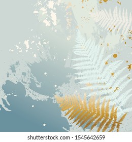 Vector texture background with fern for surface design