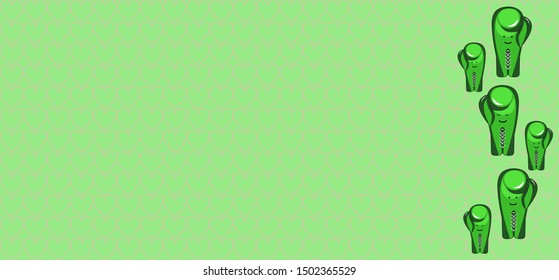 Vector texture background with green  Boxing Gloves. All elements are located on separate layers.
