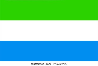 Vector texture background illustration Flag of the Republic of Sierra Leone