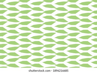 Vector texture background, seamless pattern. Hand drawn, green and white colors.