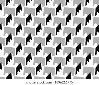 Vector texture background, seamless pattern. Hand drawn, black, grey and white colors.