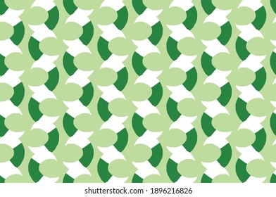 Vector texture background, seamless pattern. Hand drawn, green and white colors.