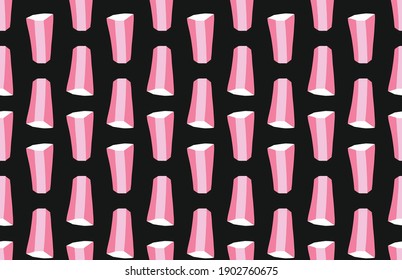 Vector texture background, seamless pattern. Hand drawn, pink, white and black colors.