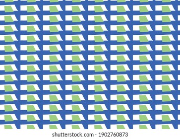 Vector texture background, seamless pattern. Hand drawn, blue, green and white colors.