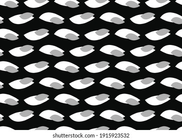 Vector texture background, seamless pattern. Hand drawn, black, grey and white colors.