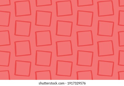 Vector texture background, seamless pattern. Hand drawn and red colors.