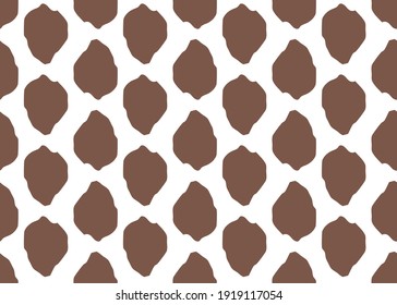 Vector texture background, seamless pattern. Hand drawn, brown and white colors.