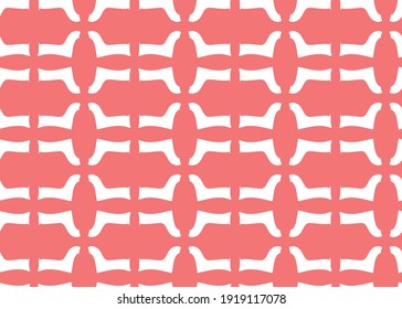 Vector texture background, seamless pattern. Hand drawn, red and white colors.