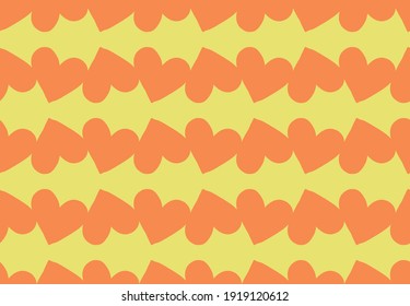 Vector texture background, seamless pattern. Hand drawn, yellow and orange colors.