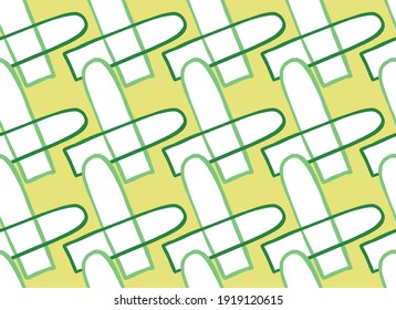 Vector texture background, seamless pattern. Hand drawn, yellow, green and white colors.