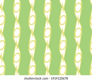 Vector texture background, seamless pattern. Hand drawn, green, yellow and white colors.