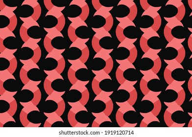Vector texture background, seamless pattern. Hand drawn, red and black colors.